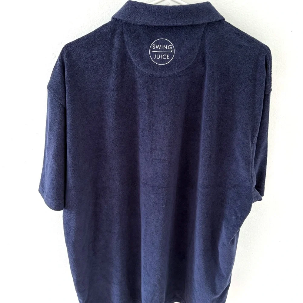 NWT Swing Juice Golf Accoutrements Terry Cloth Polo, Size: XXL - Picture 2 of 6